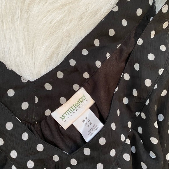 Motherhood Maternity Polka Dot Dress - Picture 3 of 5